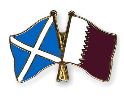 Fahnen Pins Schottland Katar