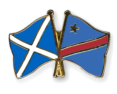 Fahnen Pins Schottland Kongo-Demokratische-Republik