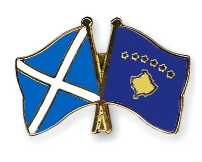 Fahnen Pins Schottland Kosovo