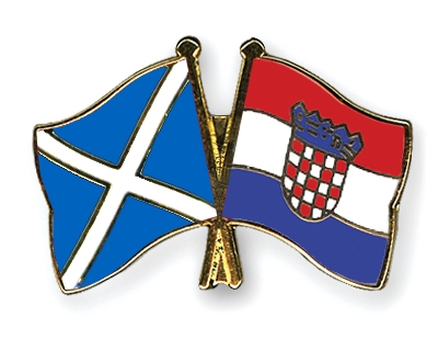 Fahnen Pins Schottland Kroatien