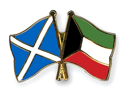 Fahnen Pins Schottland Kuwait