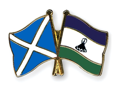 Fahnen Pins Schottland Lesotho