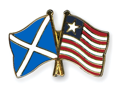 Fahnen Pins Schottland Liberia