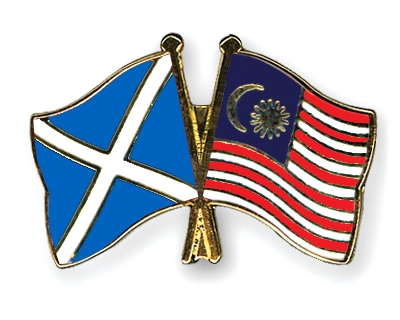 Fahnen Pins Schottland Malaysia