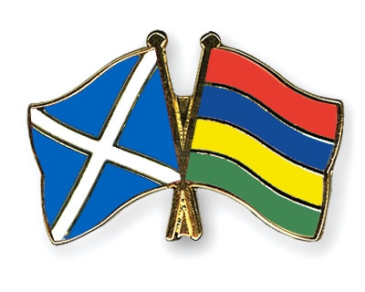 Fahnen Pins Schottland Mauritius