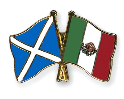 Fahnen Pins Schottland Mexiko