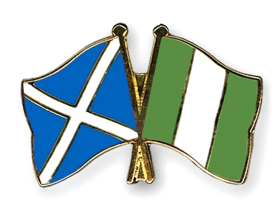 Fahnen Pins Schottland Nigeria