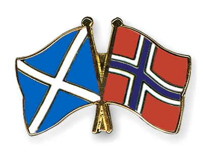 Fahnen Pins Schottland Norwegen