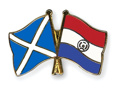 Fahnen Pins Schottland Paraguay