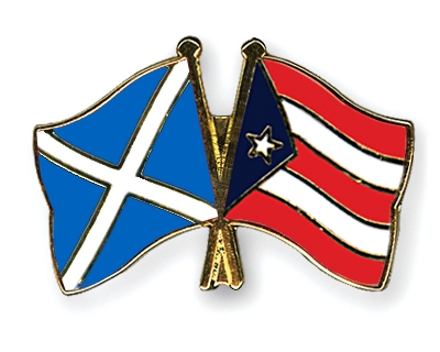 Fahnen Pins Schottland Puerto-Rico