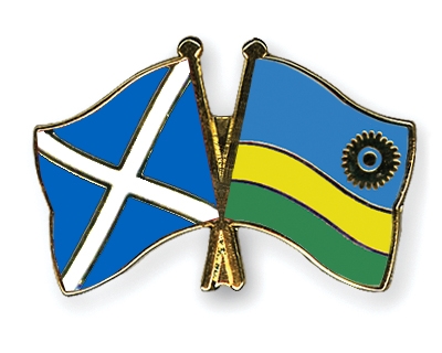 Fahnen Pins Schottland Ruanda