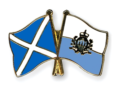 Fahnen Pins Schottland San-Marino