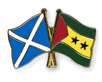 Fahnen Pins Schottland Sao-Tome-und-Principe