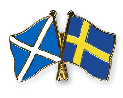 Fahnen Pins Schottland Schweden
