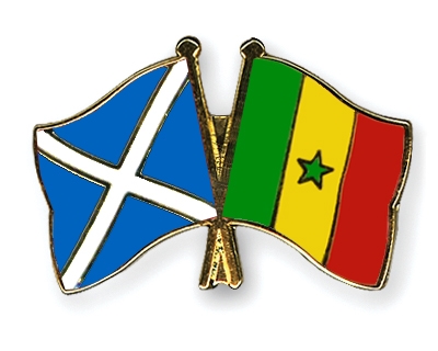 Fahnen Pins Schottland Senegal