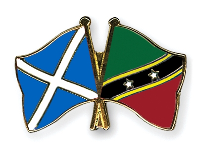 Fahnen Pins Schottland St-Kitts-und-Nevis