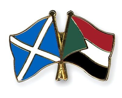 Fahnen Pins Schottland Sudan