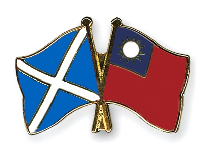 Fahnen Pins Schottland Taiwan