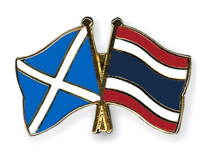 Fahnen Pins Schottland Thailand