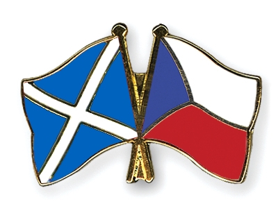 Fahnen Pins Schottland Tschechische-Republik