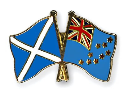 Fahnen Pins Schottland Tuvalu