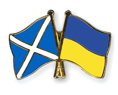 Fahnen Pins Schottland Ukraine