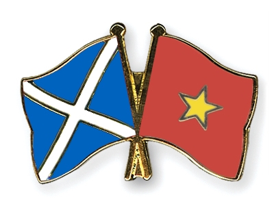 Fahnen Pins Schottland Vietnam