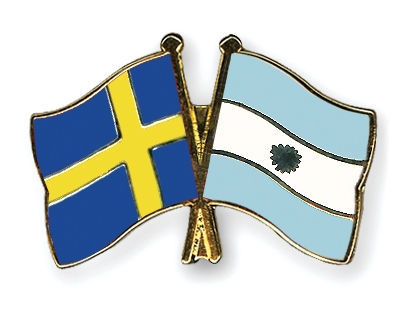 Fahnen Pins Schweden Argentinien