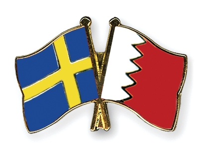 Fahnen Pins Schweden Bahrain