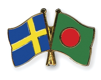 Fahnen Pins Schweden Bangladesch