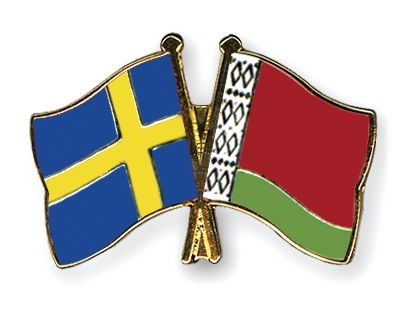 Fahnen Pins Schweden Belarus
