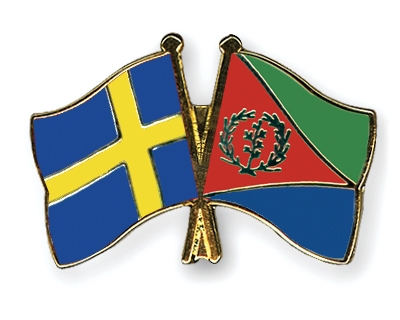 Fahnen Pins Schweden Eritrea