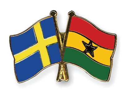 Fahnen Pins Schweden Ghana