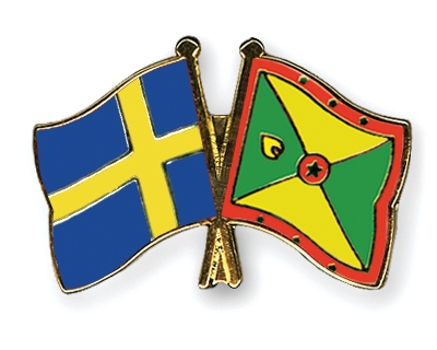 Fahnen Pins Schweden Grenada