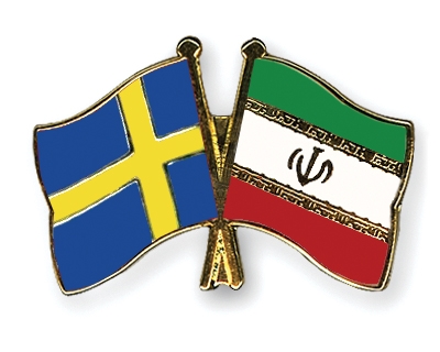 Fahnen Pins Schweden Iran
