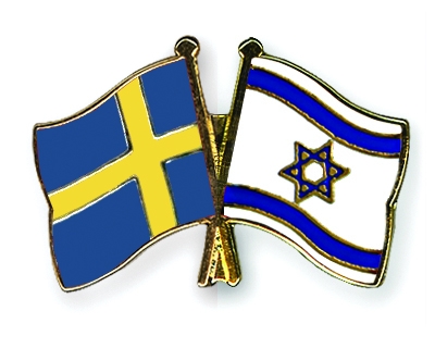 Fahnen Pins Schweden Israel