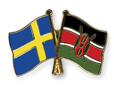 Fahnen Pins Schweden Kenia
