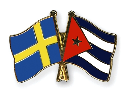Fahnen Pins Schweden Kuba