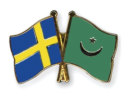 Fahnen Pins Schweden Mauretanien