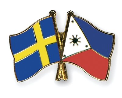 Fahnen Pins Schweden Philippinen