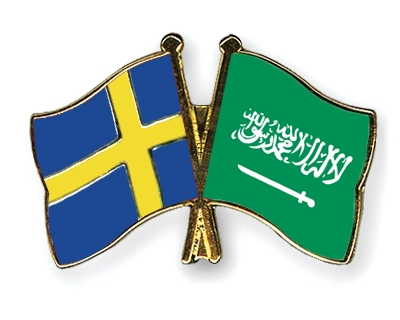 Fahnen Pins Schweden Saudi-Arabien