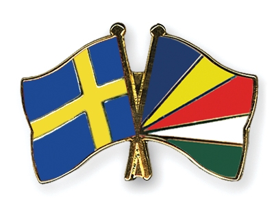 Fahnen Pins Schweden Seychellen