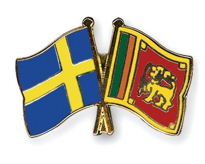 Fahnen Pins Schweden Sri-Lanka