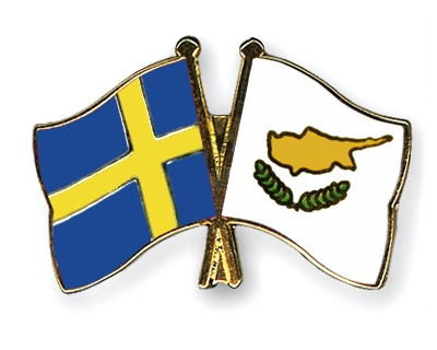 Fahnen Pins Schweden Zypern