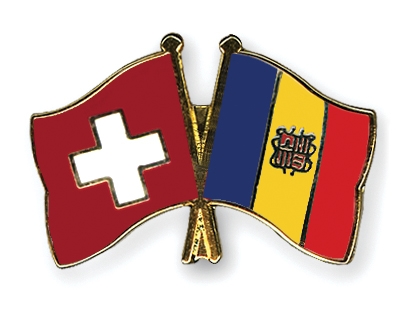 Fahnen Pins Schweiz Andorra