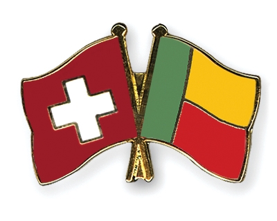 Fahnen Pins Schweiz Benin