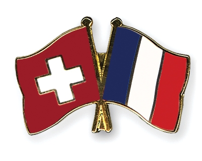 Fahnen Pins Schweiz Frankreich