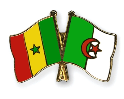 Fahnen Pins Senegal Algerien