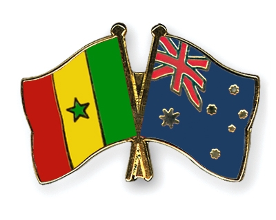 Fahnen Pins Senegal Australien