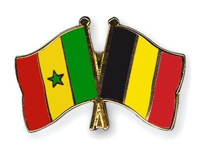 Fahnen Pins Senegal Belgien